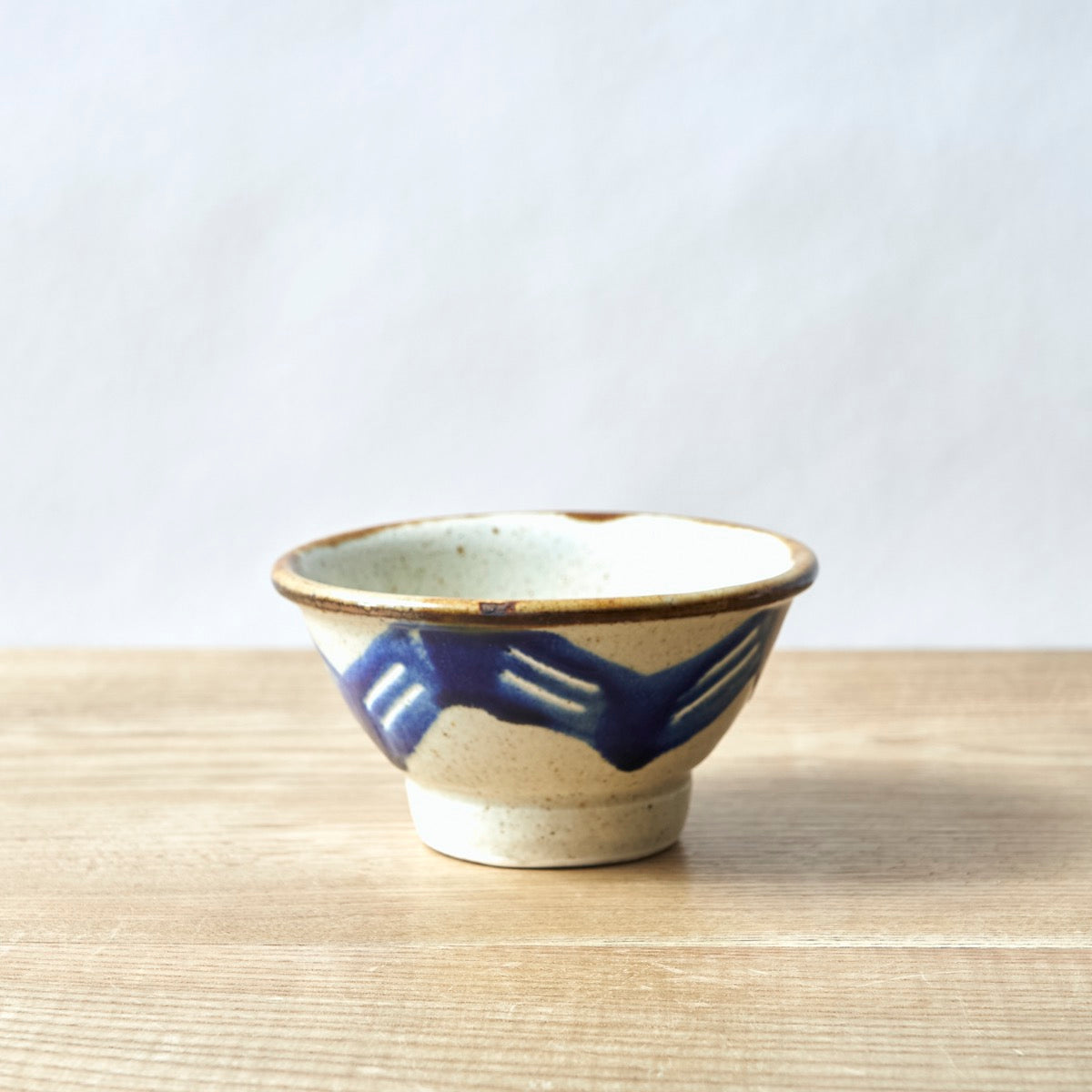 キマノ陶器 / 別注ジグザグ飯碗(BLUE / BROWN)