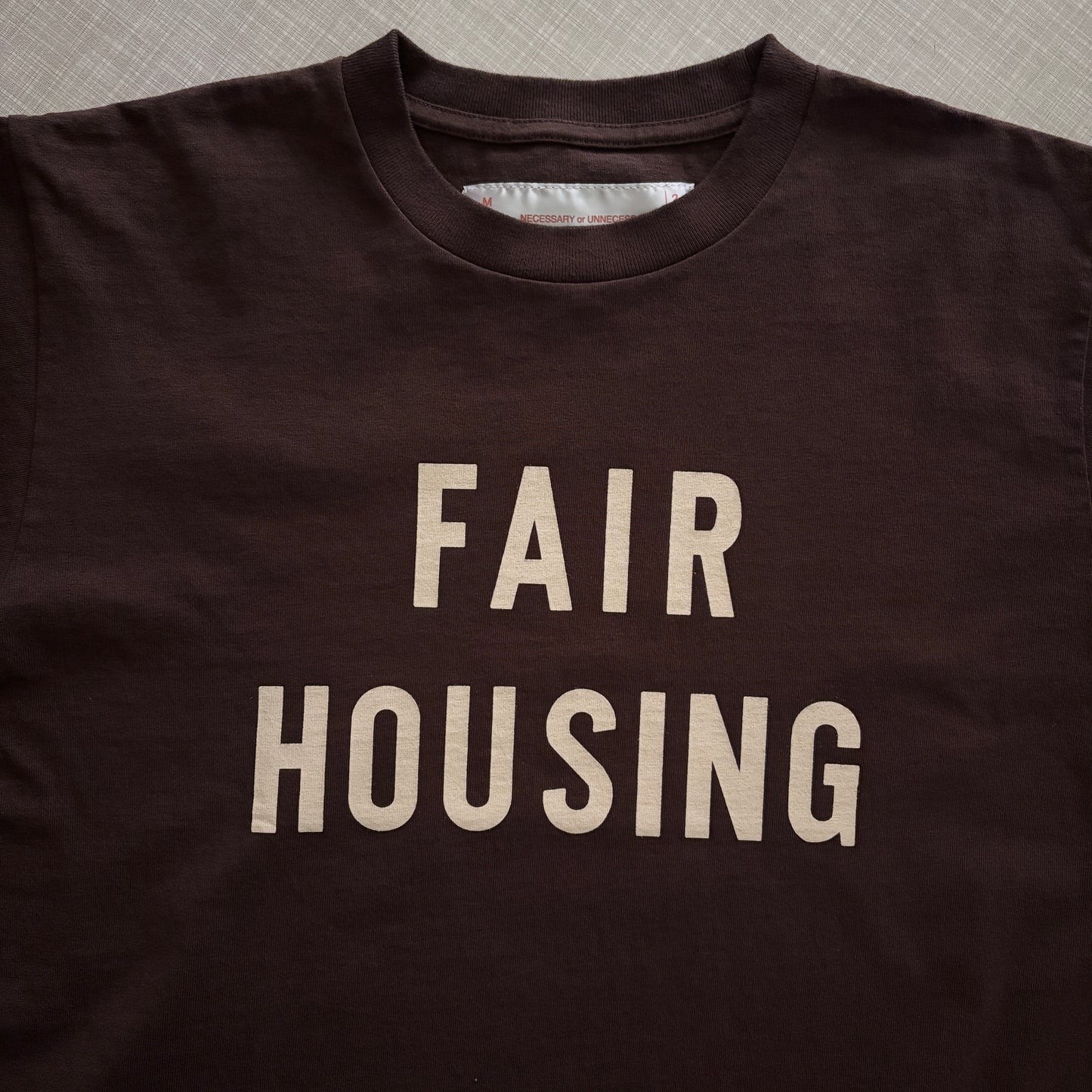 MOGI × NECESSARY or UNNECESSARY / 別注 FAIR HOUSING Tシャツ