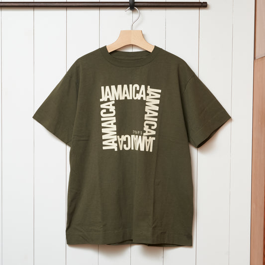 MOGI × NECESSARY or UNNECESSARY/ 別注 SQUARE JAMAICA Tシャツ