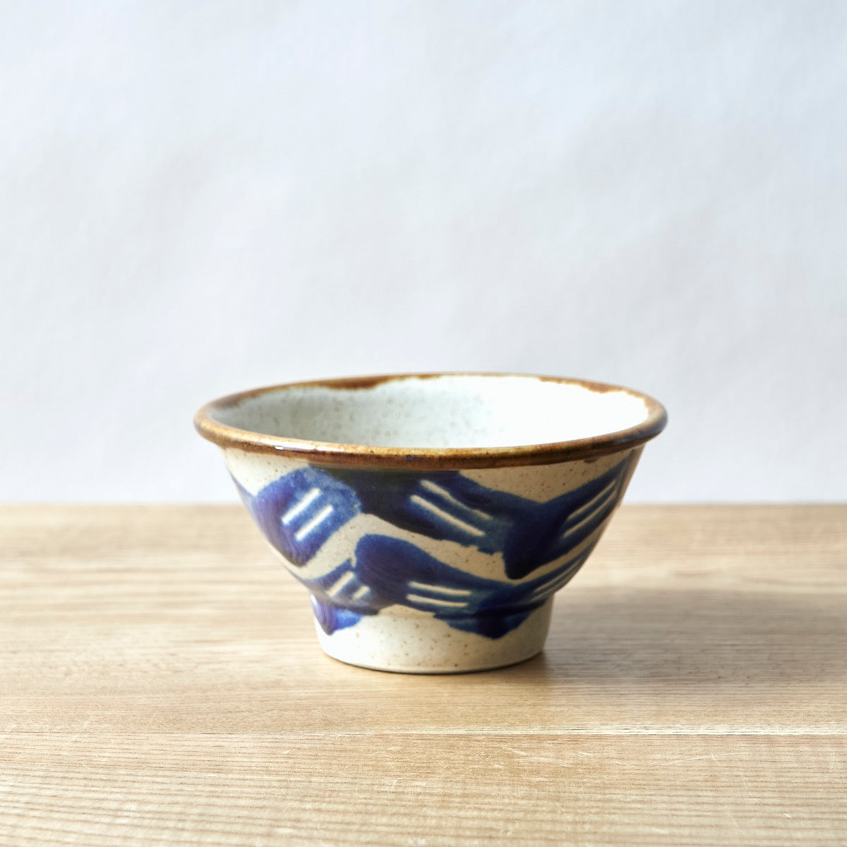 キマノ陶器 / 別注ジグザグ飯碗（BLUE / BROWN）
