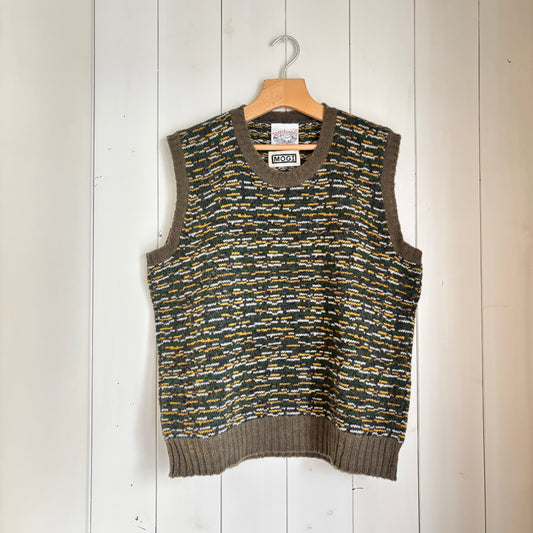 MOGI × JAMIESON'S / MOGI U-NECK VEST MIXED YARN